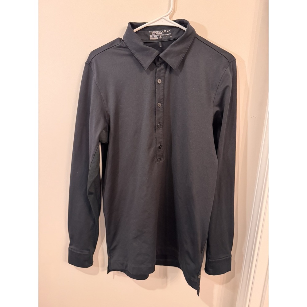 Nike Golf Tour Premium Dri Fit Long Sleeve Half Button Size Small
